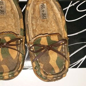 Camouflage Ugg Style Slippers by Max + Jake SIZE